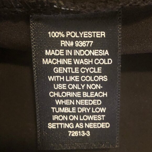 Worthington Black Button-Front Shirt Dress – XXL – Minimalist & Chic - Picture 9 of 11